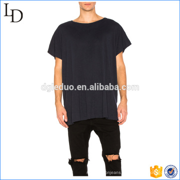 New trendy streetwear loose fit black custom t shirt with O neck short sleeve for men